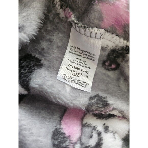 New Holiday Time Women's Cute Panda Sleepwear with Hood, NWT - Picture 12 of 12